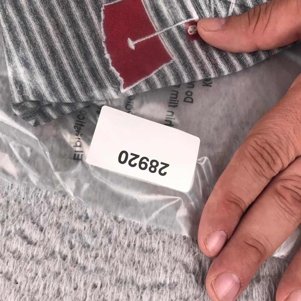 Nike Tiger Woods Golf Polo Shirt Mens XL Grey Striped Oklahoma OU Logo